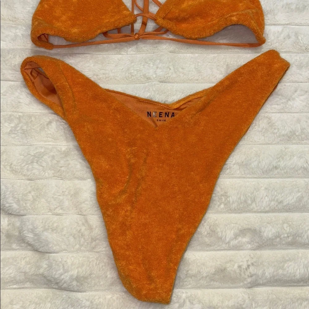 Oh Polly Vibrant Orange Bikini Set